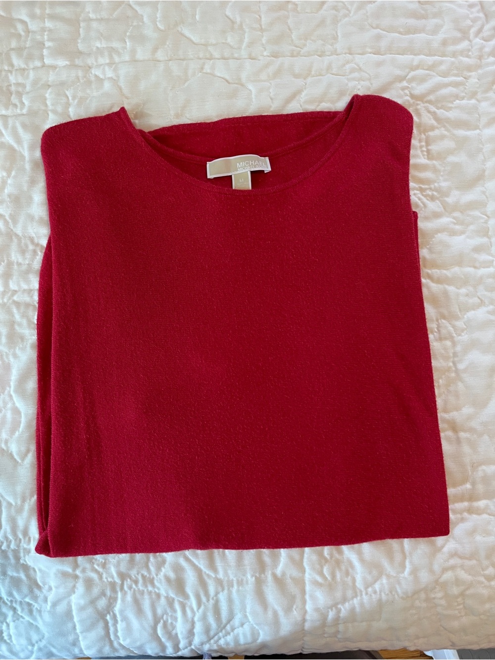 Michael Kors Women's Vibrant Red Crewneck Sweater